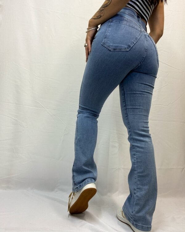Jean Semi Oxford Celeste y Negro 🖤 talles desde 36 al 52 - Image 3