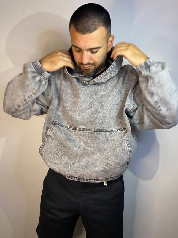 Buzo de Jeans Boxy Fit Hombre