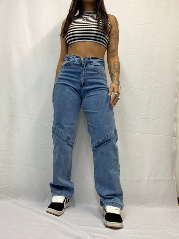 Jeans Wide Leg con Costura 🖤 - Talles del 38 al 46 - Image 6
