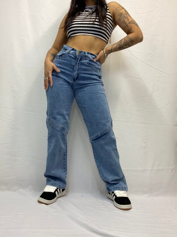 Jeans Wide Leg con Costura 🖤 - Talles del 38 al 46 - Image 4