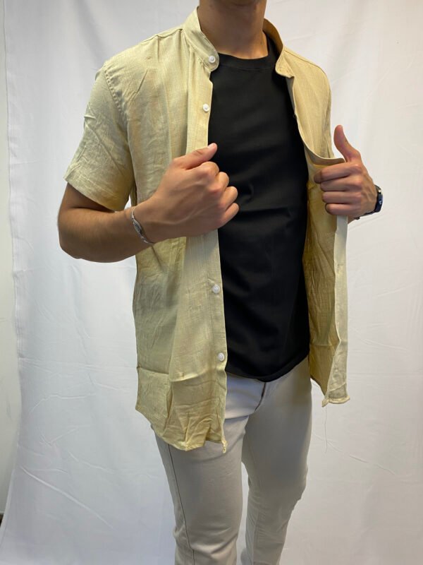 Camisa de Lino: Estilo y Comodidad En Tres Colores - Image 4