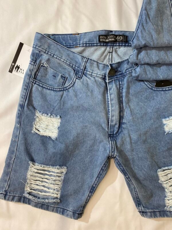 Bermuda de Jean con Rotura Rígida