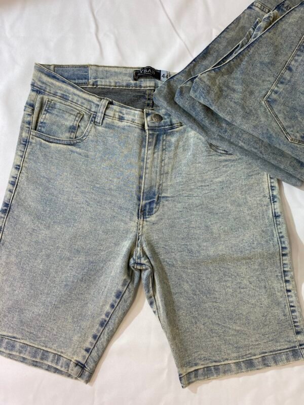 Bermuda Jean Oxido Efecto Batik